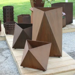 Marco Gaviraghi Calloni 97 Portavaso in acciaio corten><noscript><img width=