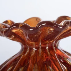 Officine di Murano 1295 1950 Set di 3 vasi policromi con bolle d'oro><noscript><img width=