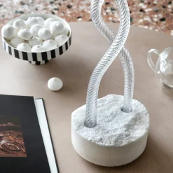 Aina Kari Abbraccio di artigiani Portacandele in vetro trasparente> Candelieri E Portacandele