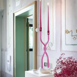 Aina Kari Abbraccio di artigiani Portacandele in vetro rubino> Candelieri E Portacandele