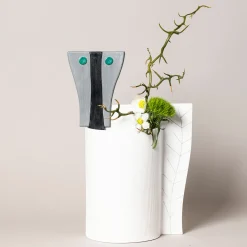 Ceramica Gatti 1928 AGAMENNONE Vaso Decorativo di Mimmo Paladino><noscript><img width=