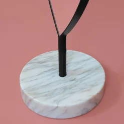 Secolo Aglaia Calacatta Marble And Black Metal Floor Mirror> Specchi Da Terra