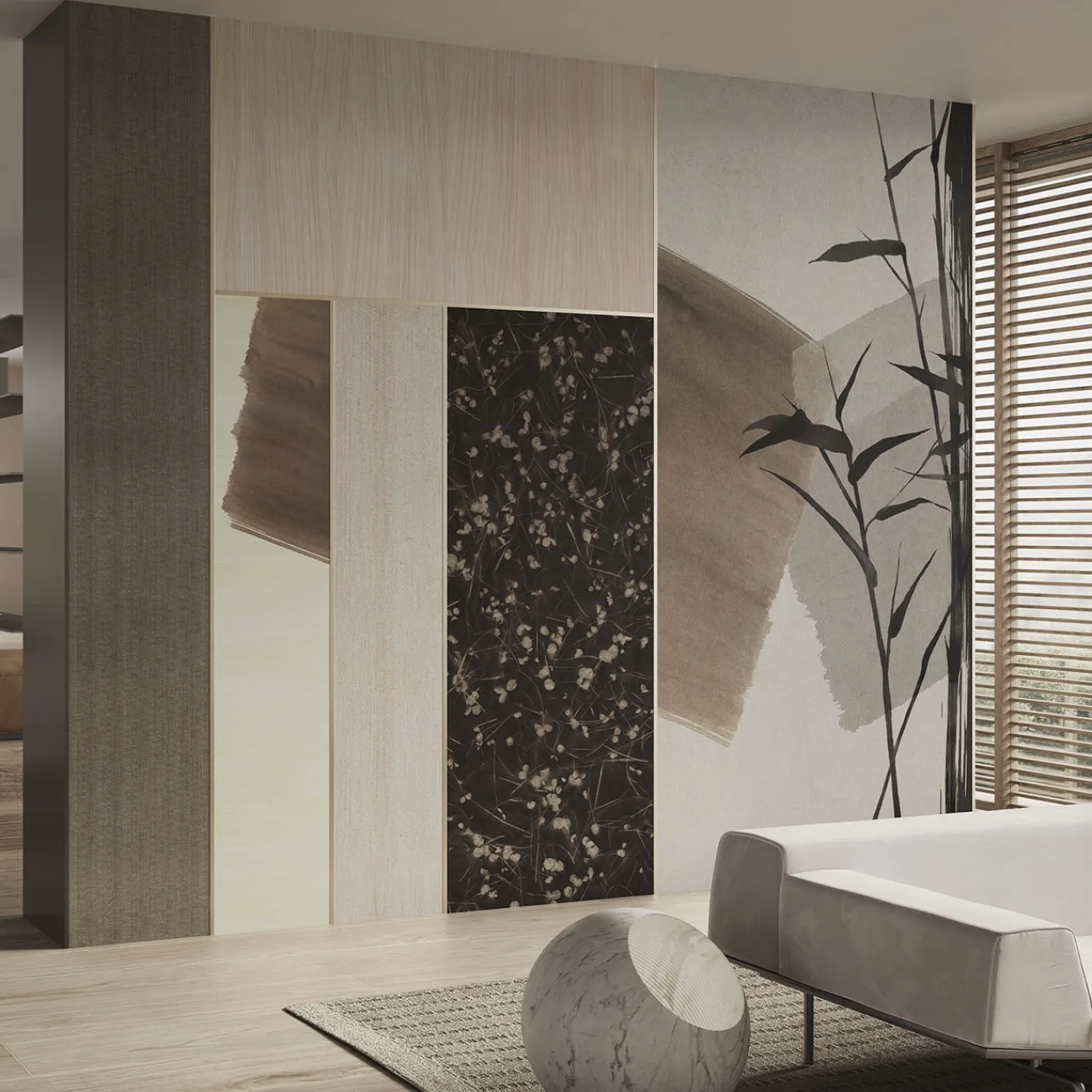 Glamora Al primo incontro Beige Wallpaper> Carte Da Parati