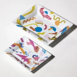 Grand Tour by Vito Nesta Alchimie set di posacenere e svuotatasche con decoro astratto> Svuotatasche