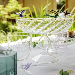 Casarialto Ali in Volo - Piatto da frutta in vetro con libellule><noscript><img width=