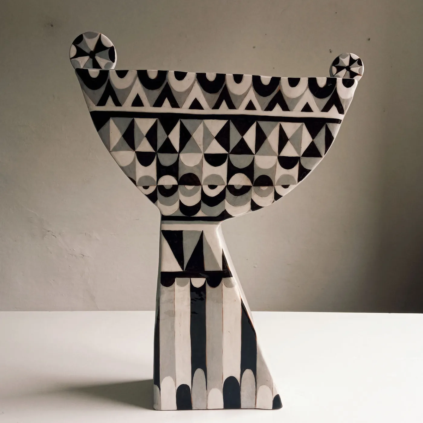 Chiara Berta Alzata Mediterranea Grande Grigia #2> Centrotavola