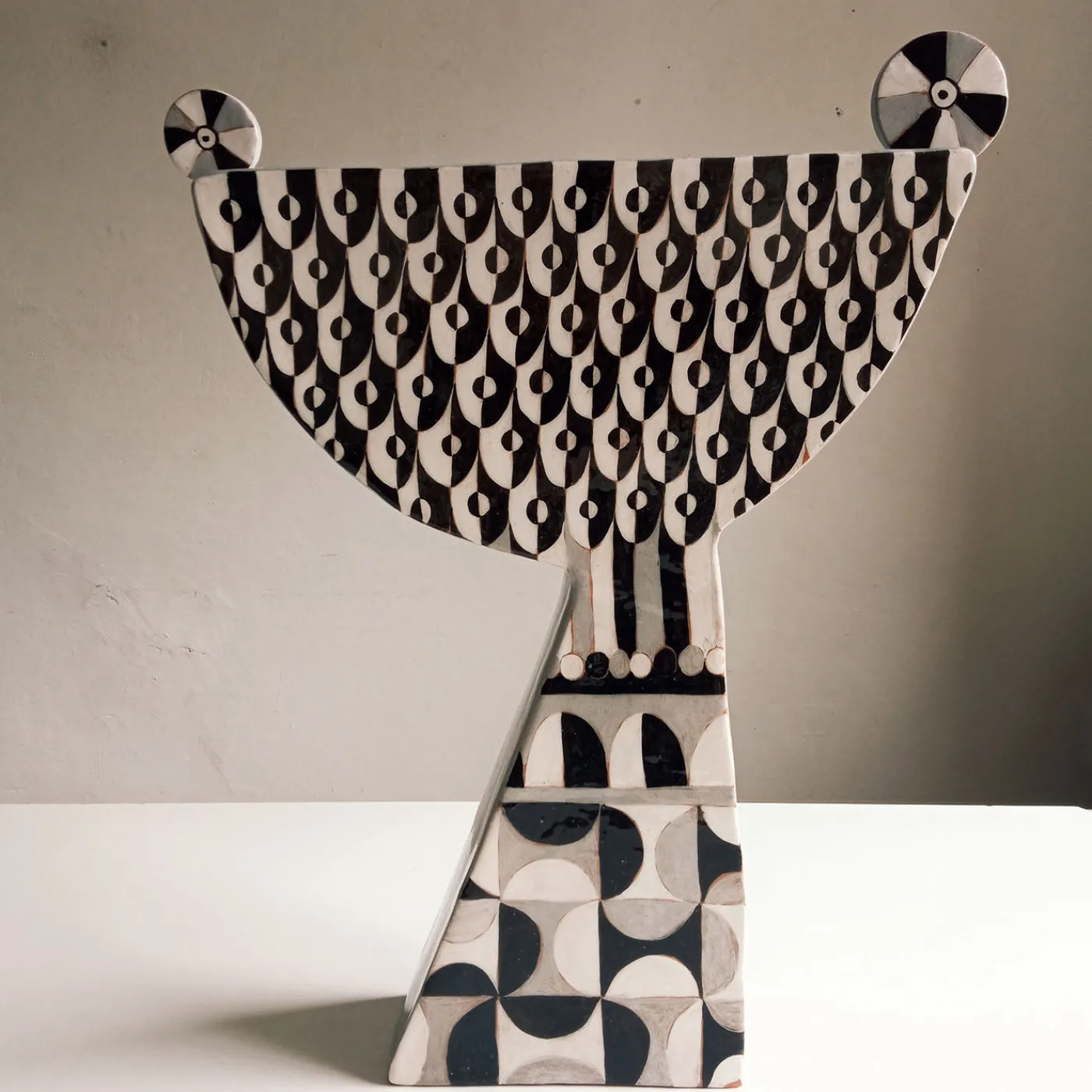 Chiara Berta Alzata Mediterranea Grande Grigia #2> Centrotavola