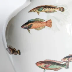 Grand Tour by Vito Nesta Amami Amphora Vaso in porcellana con pesci tropicali H32Cm><noscript><img width=