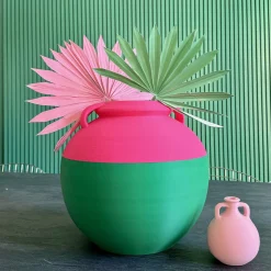 Pop Pot Anfora Big Numa XXL Bicolore Verde e Fucsia> Anfore