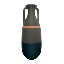 Pop Pot Anfora Giant Teodosio Petrolio Verde Militare Salmone e Kaki> Anfore