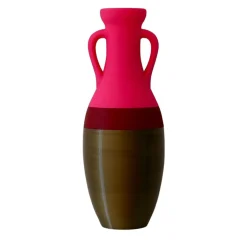 Pop Pot Anfora Giulio Cesare XL in bronzo, borgogna e fucsia> Anfore