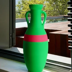Pop Pot Anfora Giulio Cesare XL verde e fucsia><noscript><img width=