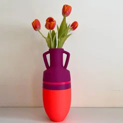 Pop Pot Anfora Ottaviano XL Arancione Viola e Fucsia> Anfore