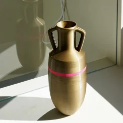 Pop Pot Anfora Ottaviano XL in bronzo e fucsia><noscript><img width=