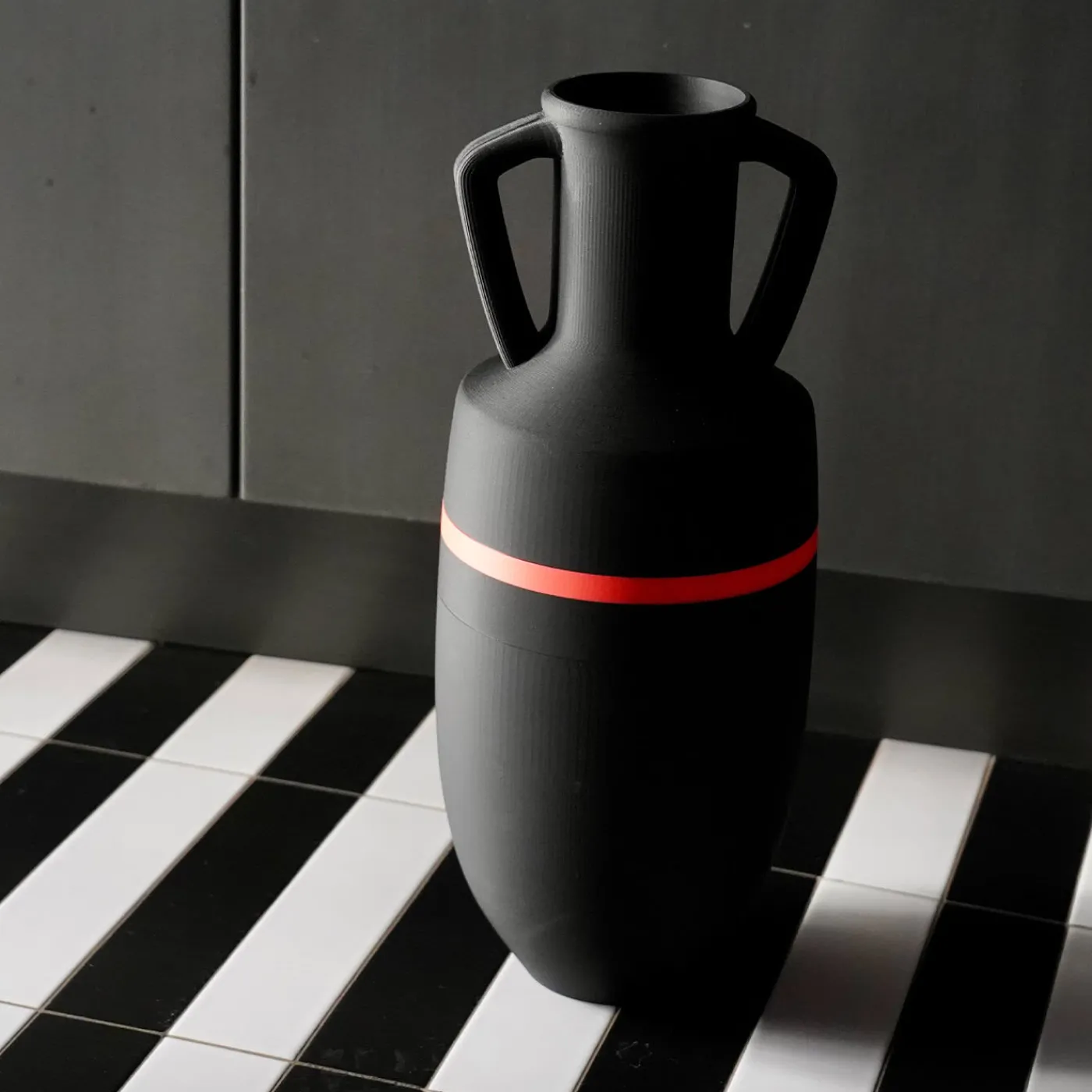 Pop Pot Anfora Ottaviano XL nera e arancione> Anfore