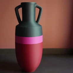 Pop Pot Anfora Ottaviano XL rossa fucsia e verde> Anfore