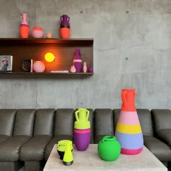 Pop Pot Anfora Ottaviano XL viola fucsia e verde> Anfore