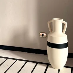 Pop Pot Anfora Ottaviano XXL bianca e nera><noscript><img width=