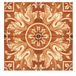 Studio Le Nid Arancio Maimonide Set di 4 piastrelle #6> Piastrelle E Pavimenti