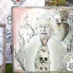 Barbara Petrecca Arazzo Queen Skull Edizione limitata> Pannelli Decorativi