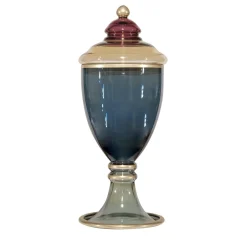 Griffe Montenapoleone by Vetrerie di Empoli Arlecchino Vaso grande di Potiche> Vasi Con Coperchio