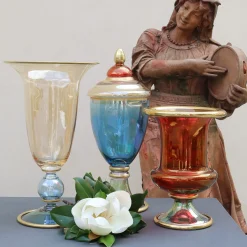 Griffe Montenapoleone by Vetrerie di Empoli Arlecchino Vaso grande di Potiche> Vasi Con Coperchio