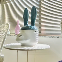 Freaklab Asino Contenitore grande blu e bianco con coperchio><noscript><img width=