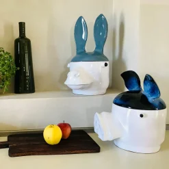 Freaklab Asino Contenitore grande blu e bianco con coperchio><noscript><img width=