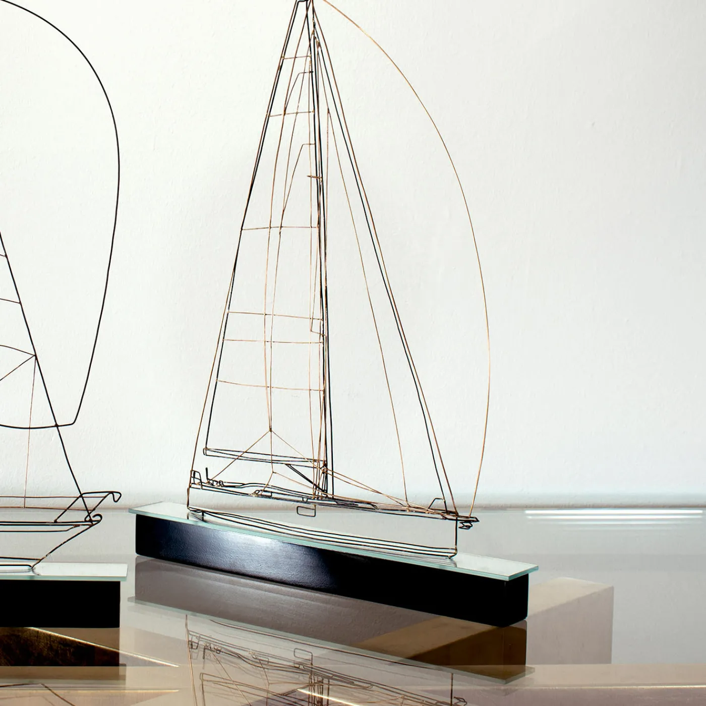 Profilo Barca a vela Capri in metallo> Statuine