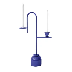 Cappellini Blue Candleholder #2 di Thomas Dariel> Candelieri E Portacandele