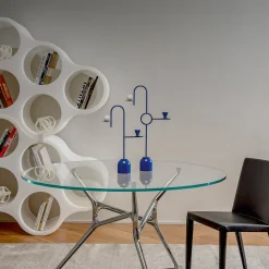 Cappellini Blue Candleholder #2 di Thomas Dariel> Candelieri E Portacandele