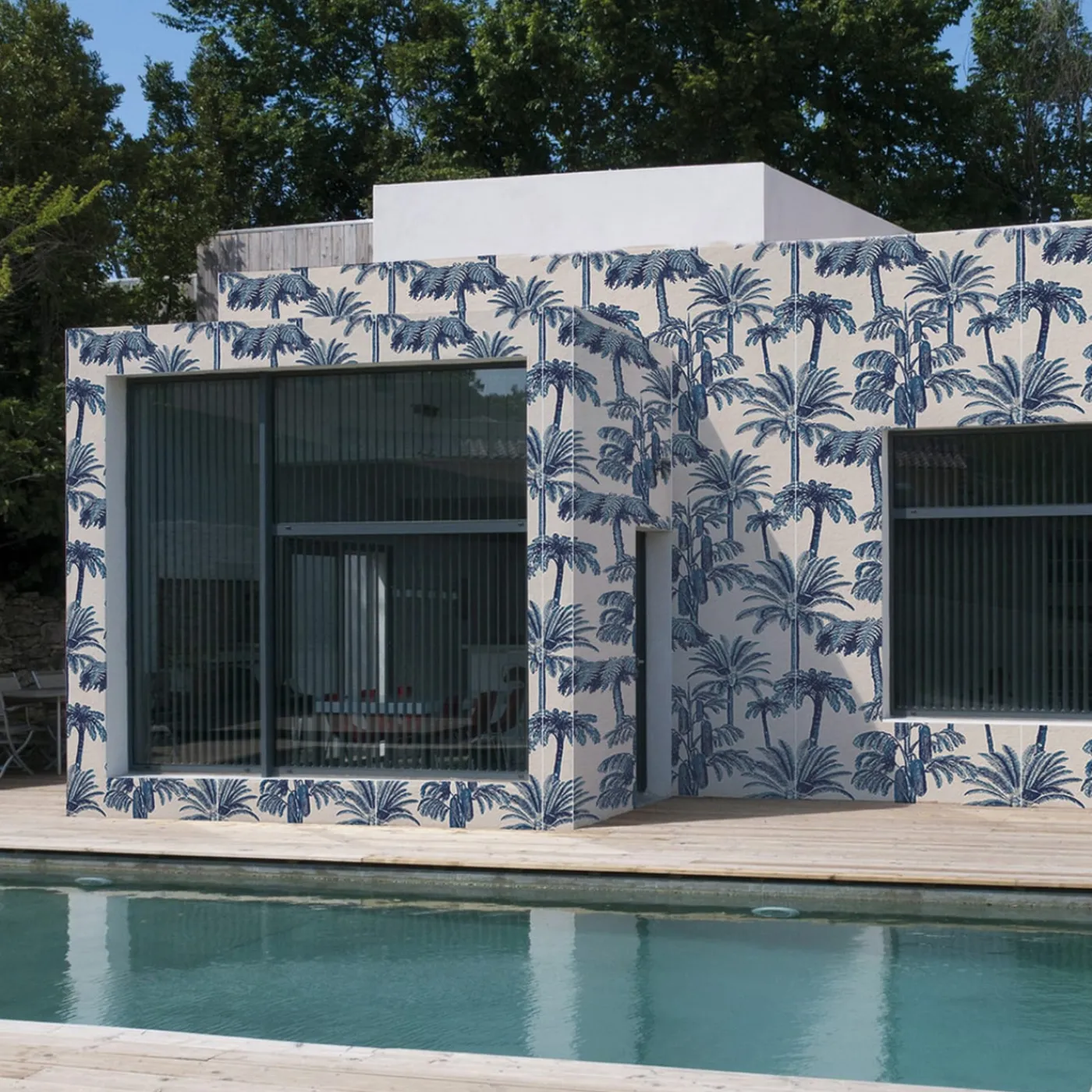 Officinarkitettura Blue Palms Facade 22 Carta da parati per esterno> Carte Da Parati