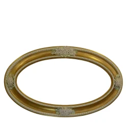 Caiafa Boccioli bianchi in cornice dorata> Cornici