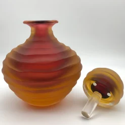 Ars Murano Bottiglia bassa in ambra di Achille D'Este e Renzo Vianello><noscript><img width=