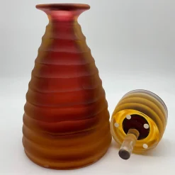 Ars Murano Bottiglia bassa in rubino di Achille D'Este><noscript><img width=