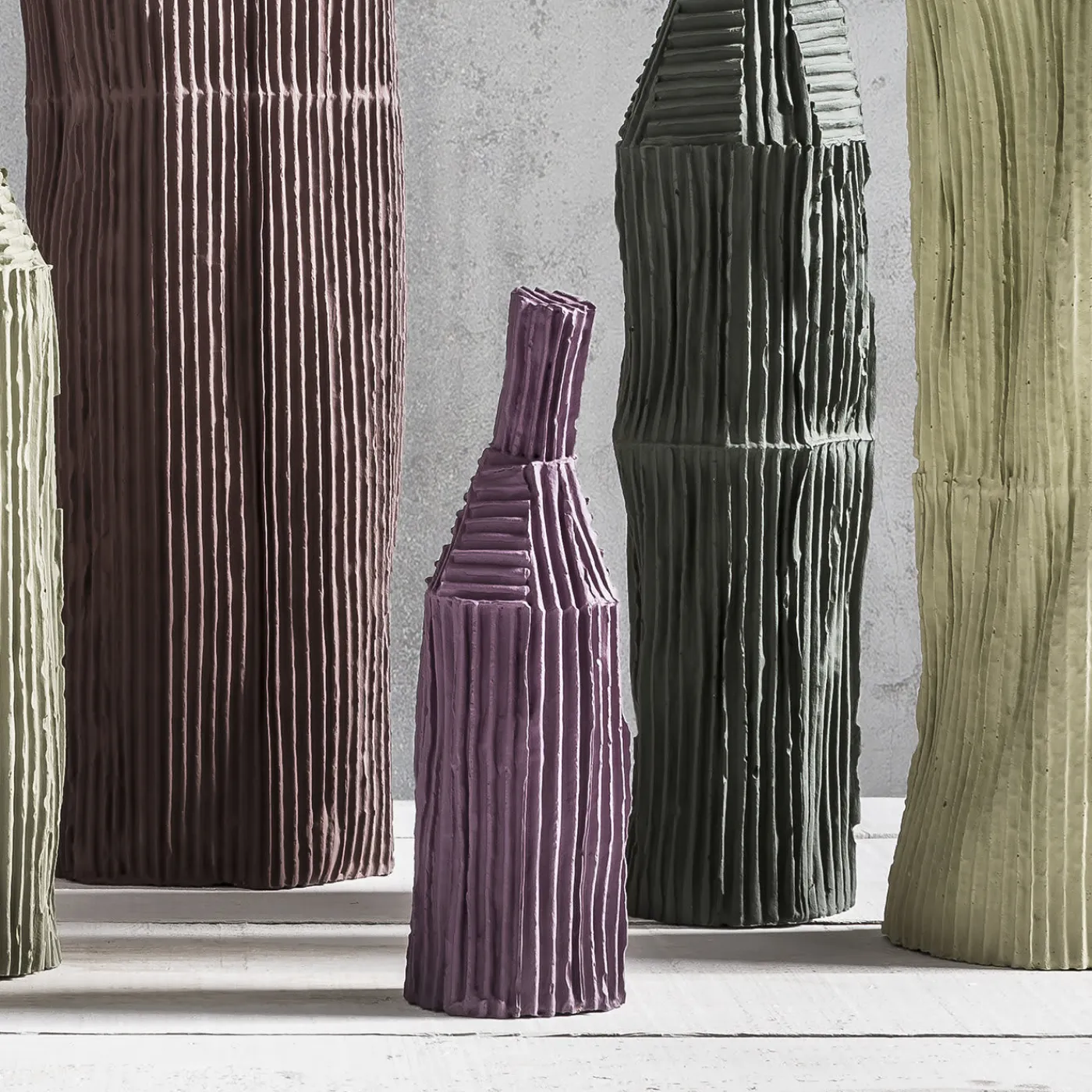 Paola Paronetto Bottiglia Decorativa Cartoccio C13/Lavanda chiaro> Bottiglie Decorative