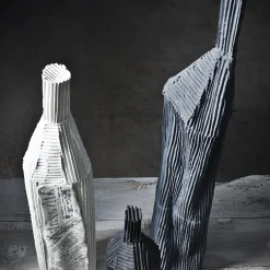 Paola Paronetto Bottiglia Decorativa Cartoccio E18/Nera> Bottiglie Decorative