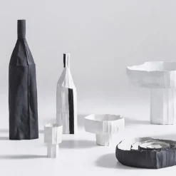 Paola Paronetto Bottiglia Decorativa Corteccia Bianca con Inserto Nero> Bottiglie Decorative