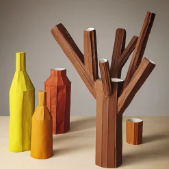 Paola Paronetto Bottiglia Decorativa Fide Corteccia A16/Camoscio><noscript><img width=