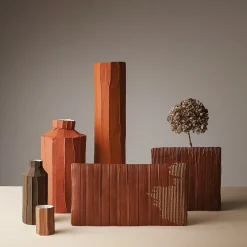 Paola Paronetto Bottiglia Decorativa Fide Corteccia C10/Terracotta Scura> Bottiglie Decorative