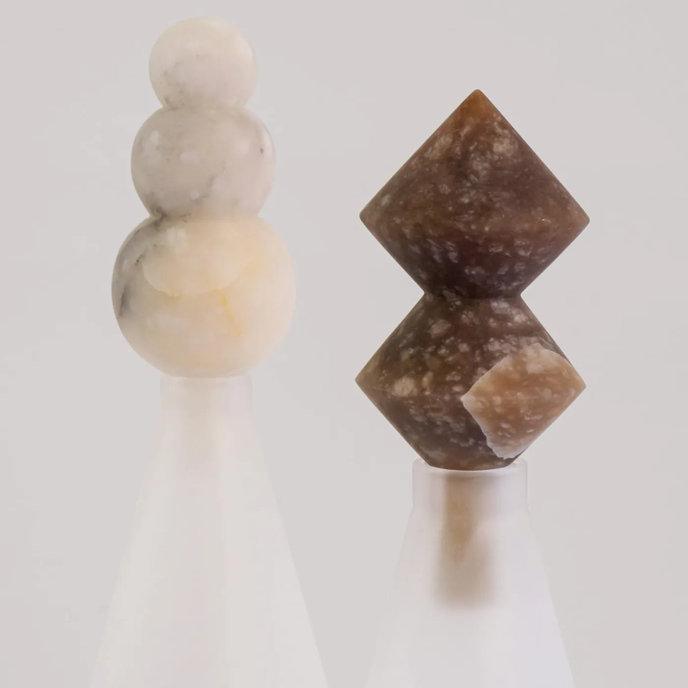 Edizione Limitata by Simone Fanciullacci Bottiglia Decorativa Kite V1 In Vetro E Alabastro> Bottiglie Decorative