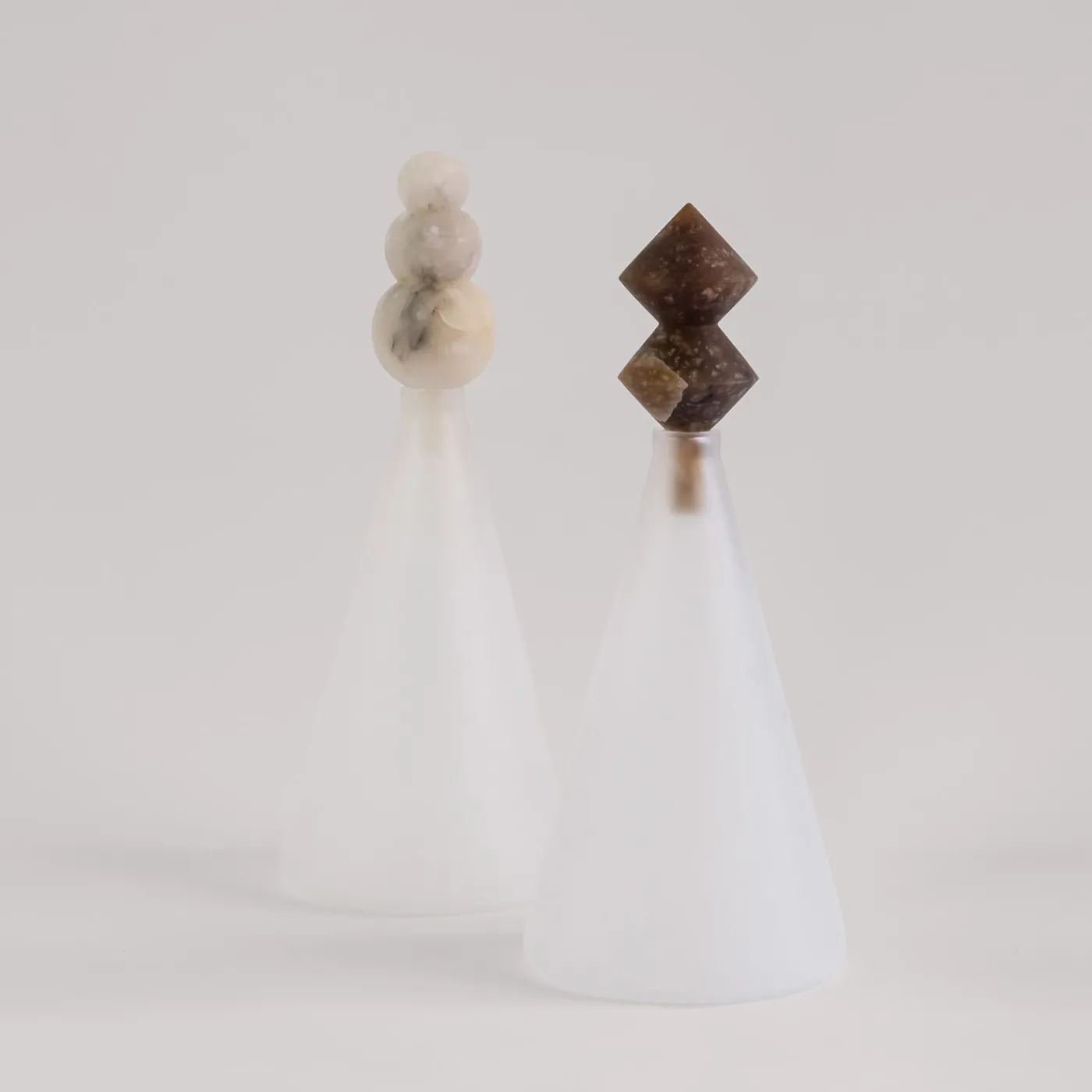 Edizione Limitata by Simone Fanciullacci Bottiglia Decorativa Kite V1 In Vetro E Alabastro> Bottiglie Decorative