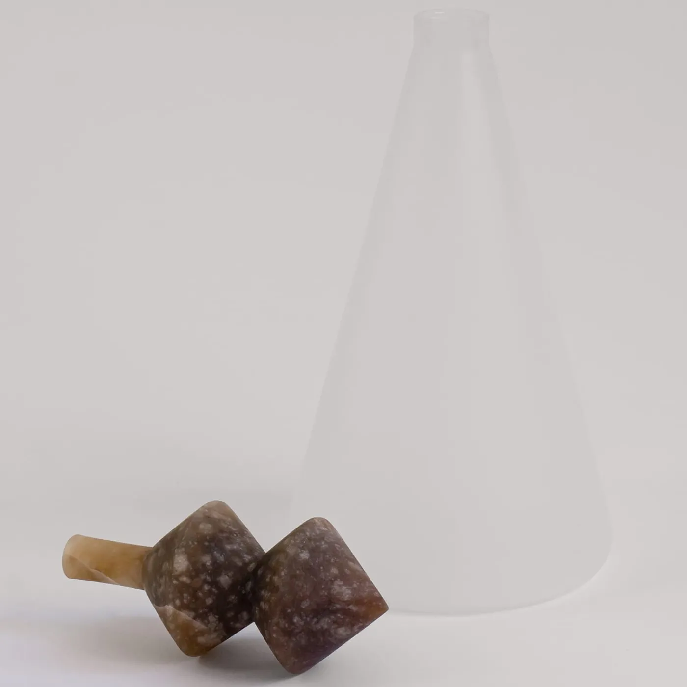 Edizione Limitata by Simone Fanciullacci Bottiglia Decorativa Kite V2 In Vetro E Alabastro Agata> Bottiglie Decorative