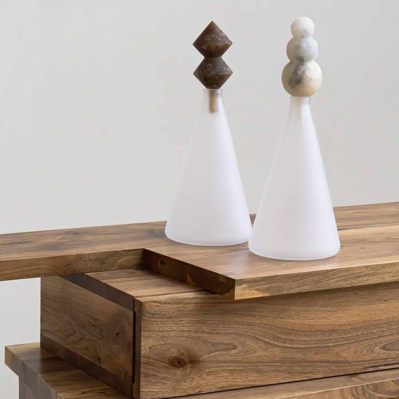 Edizione Limitata by Simone Fanciullacci Bottiglia Decorativa Kite V2 In Vetro E Alabastro Agata> Bottiglie Decorative