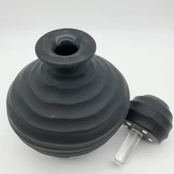 Ars Murano Bottiglia nera bassa di Achille D'Este e Renzo Vianello> Vasi Con Coperchio