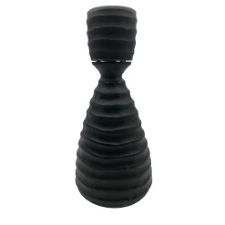 Ars Murano Bottiglia nera di Achille D'Este e Renzo Vianello> Vasi Con Coperchio