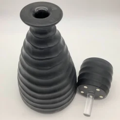 Ars Murano Bottiglia nera di Achille D'Este e Renzo Vianello> Vasi Con Coperchio