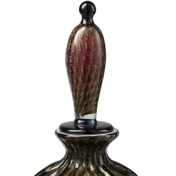 Officine di Murano 1295 Bottiglia Stmat nera e rubino><noscript><img width=