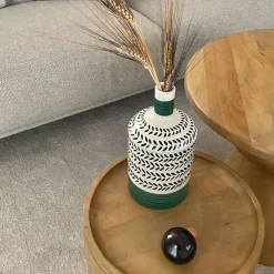 Lab Design Bottiglia verde decorativa Virgo con coperchio><noscript><img width=