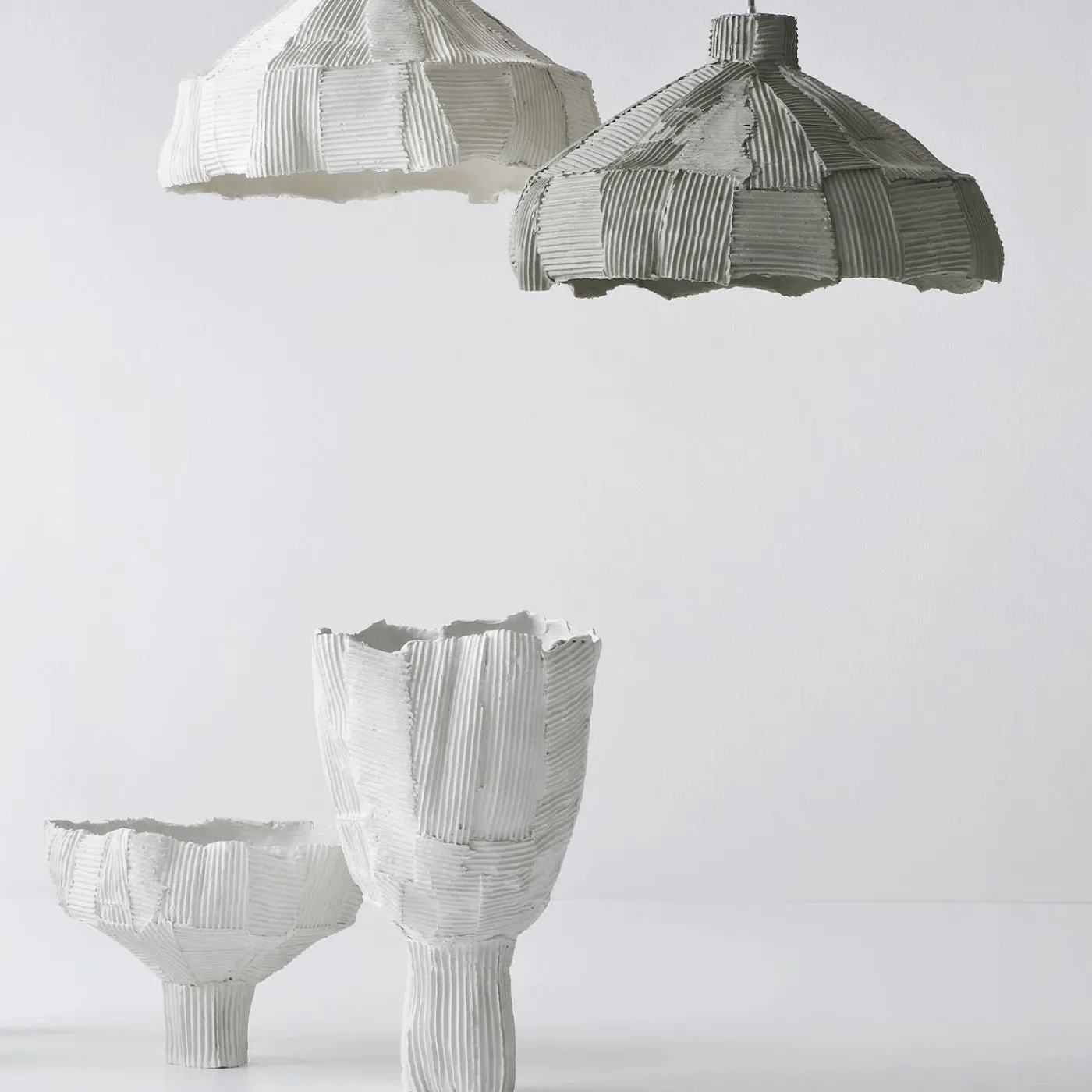 Paola Paronetto Bowl Tulipano Cartoccio bianca> Centrotavola